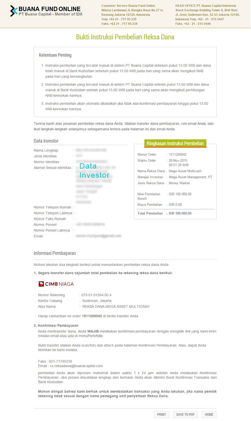 Step 3 Membeli Reksadana Online - Konfirmasi Pembayaran Bareksa - Perencana Keuangan Independen Finansialku