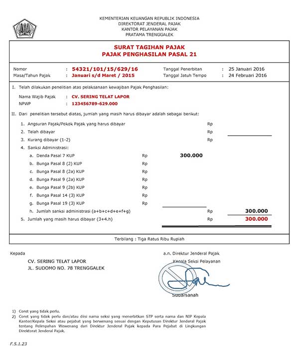 Gunakan Tax Amnesty untuk Lunasi Tunggakan Pajak - Surat Tagihan Pajak