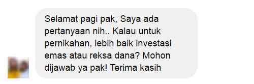 Konsultasi Buat Biaya Pernikahan Lebih Baik Invest Emas atau Reksa Dana - Finansialku