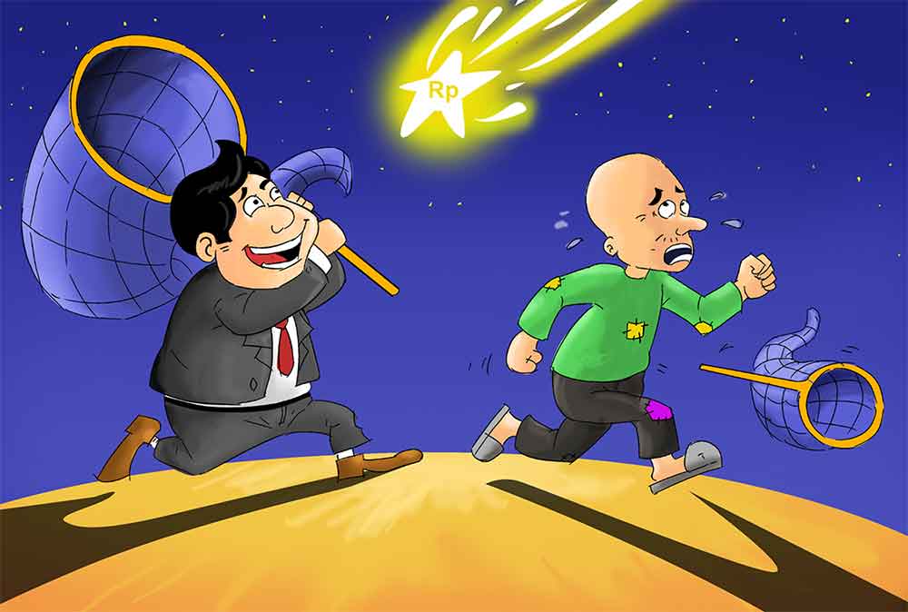 Ilustrasi Orang Sukses yang Mampu Menangkap Peluang - Finansialku