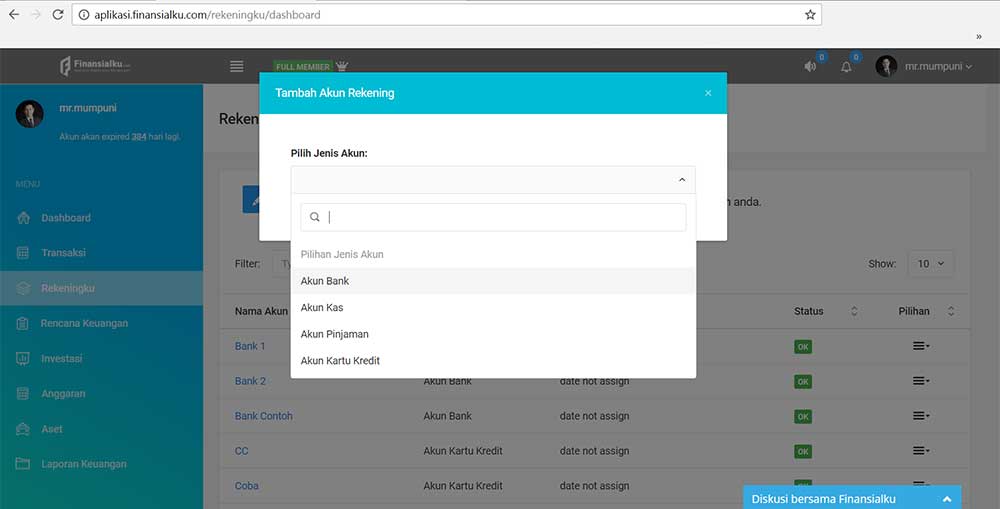 Setiap Orang 03 Rekeningku Aplikasi Ultimaprensa Versi Web