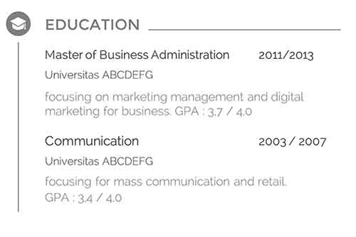Free Download Curriculum Vitae (CV) atau Resume yang Memikat para HRD 9 - Finansialku