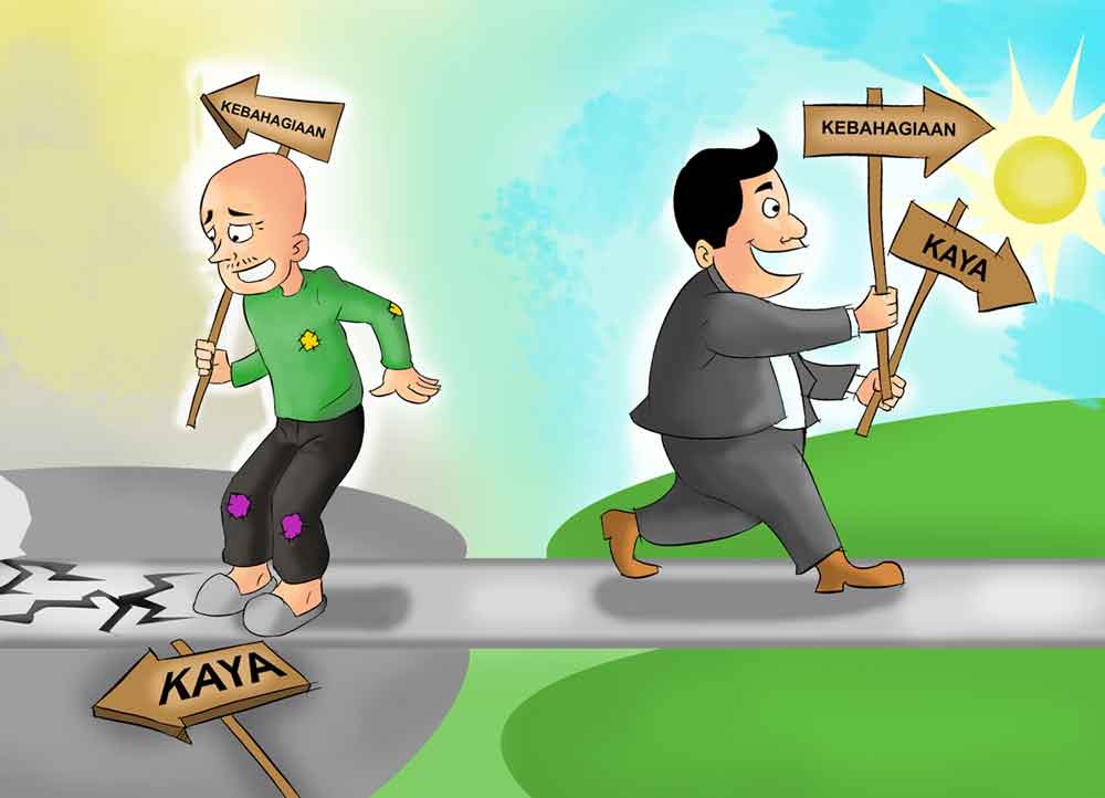 Ilustrasi Pilih Jadi Orang Kaya atau Orang Bahagia Kalau Mau Keduanya, Ini Caranya 03 - Finansialku