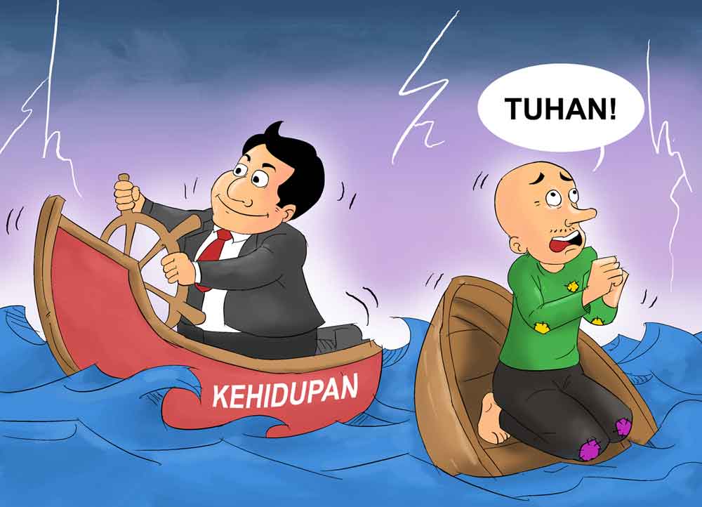Ilustrasi Cara Bertahan dari Badai Kehidupan 02 - Finansialku