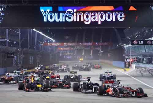 Tempat Wisata di Singapura 28 F1 Race - Finansialku