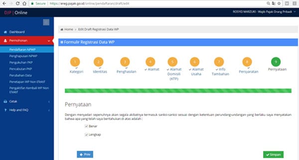 Cara Membuat NPWP Pribadi 12 - Finansialku