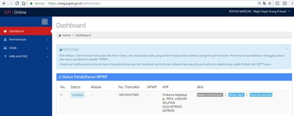 Cara Membuat NPWP Pribadi 14 - Finansialku
