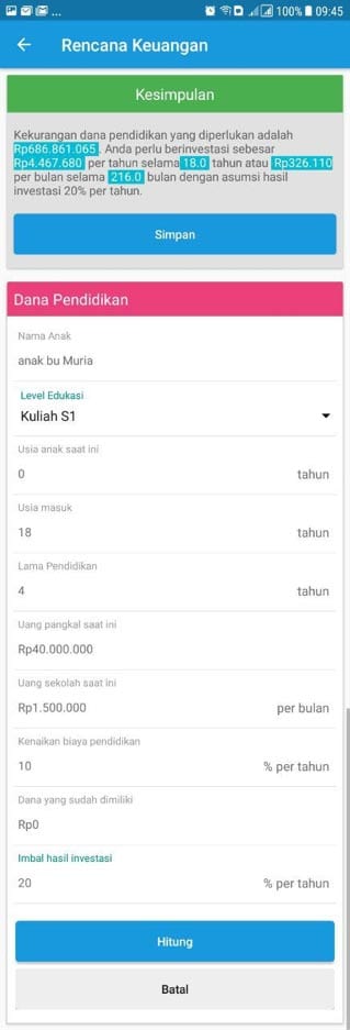 Apakah Anak Saya Bisa Sekolah Sampai Lulus Kuliah - Tabel Perencanaan Biaya Pendidikan 03 Finansialku