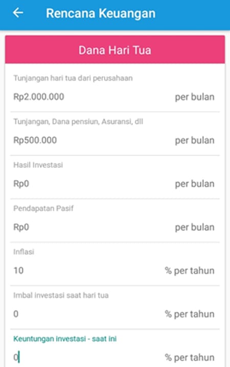 Rencana Keuangan Dana Hari Tua Aplikasi Ultimaprensa 1