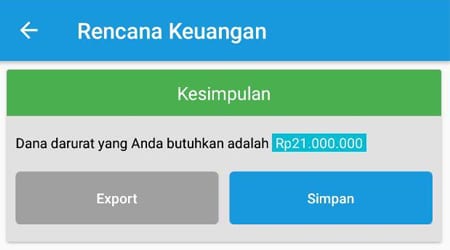 Rencana Keuangan Dana Darurat Single 2 Aplikasi Finansialku