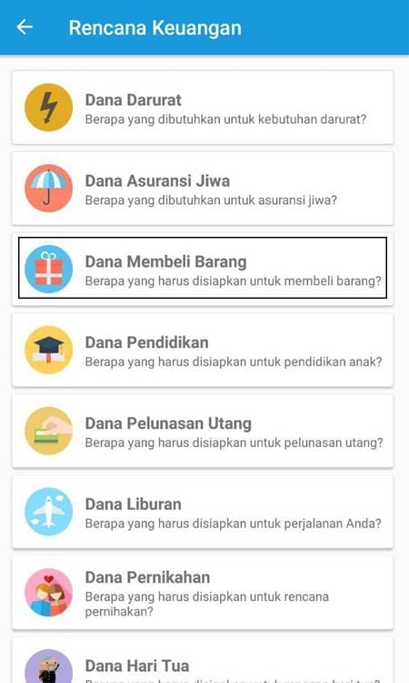 Rencana Keuangan Dana Persalinan Aplikasi Ultimaprensa 1