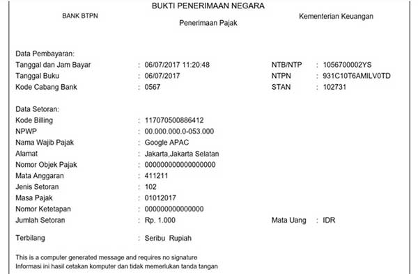 Bayar Pajak Online Melalui E-Billing Ternyata Mudah! 15 Contoh Bukti Penerimaan Negara - Finansialku