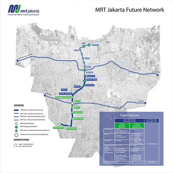 Gratis! MRT Tahap I Menjadi Pemikat Warga Jakarta 03 - Rute-MRT